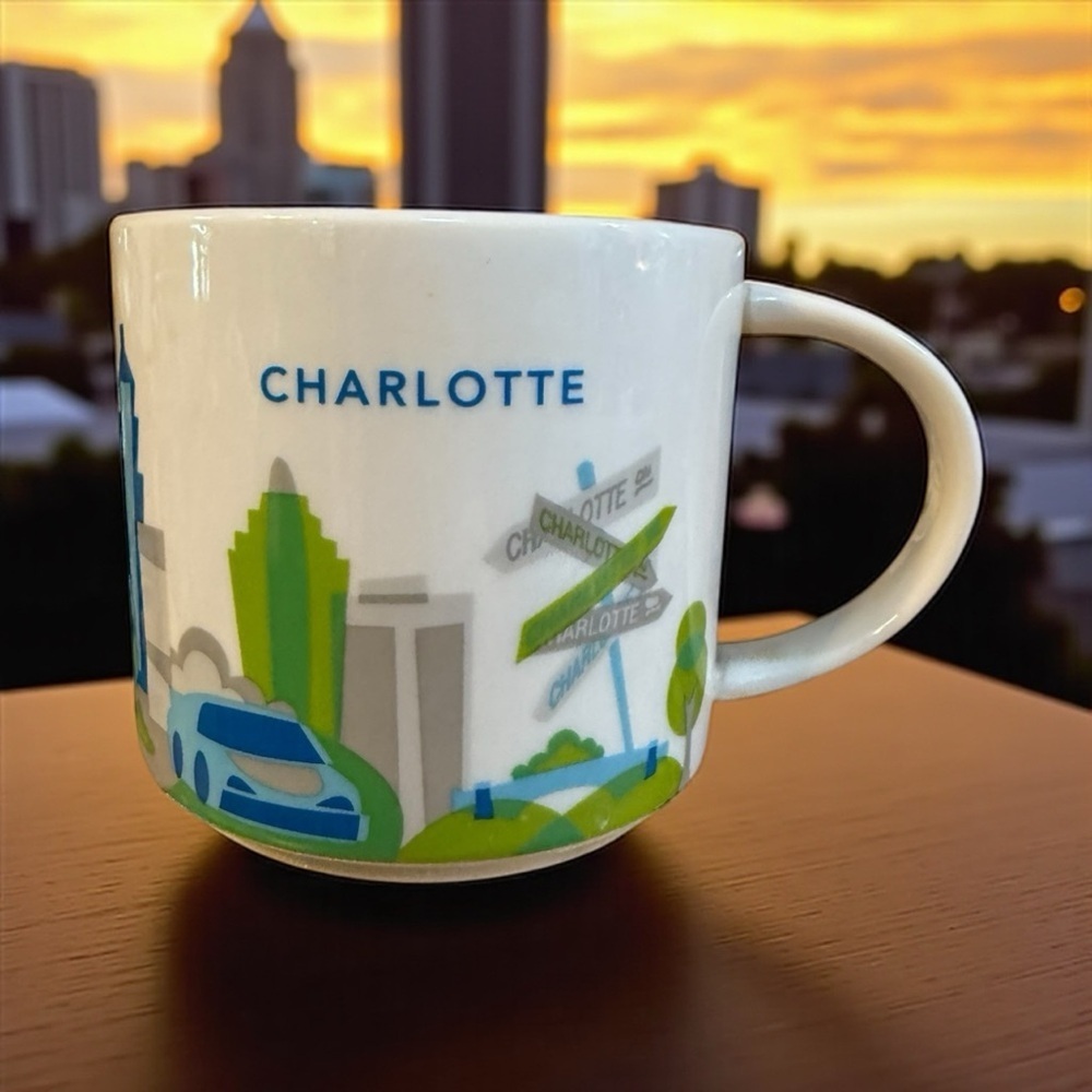 Starbucks You Are Here Mug Charlotte North Carolina Coffee Cup